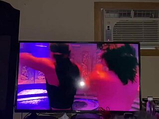 Retro Amateur Oral Blue Film Scene