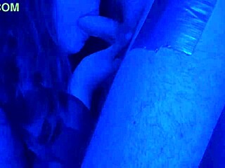 Busty Asian Blows Under RGB Lights!