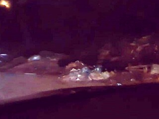 The Lady in White at the Crossroads Gets Hit and Falls