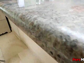 sinful stepmom gags on son's thick penis with choking and deepthroat