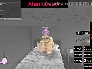 Quickie Pussy Riding In Cowgirl Position During Roblox Game