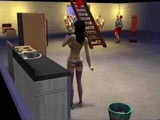 Watch Ravensnake Juice Lick and Dive into Muff at Bar!