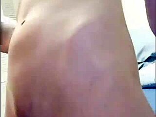 Blonde niece begs uncle for oral pleasure as before.