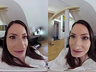 in czech vr, the piano slut gets fucked hard while wearing lingerie