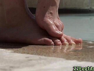 The babe sucks cock and gets nailed outdoors