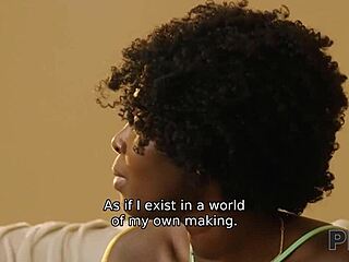 Ebony Babe Dares for Bareback Creampie