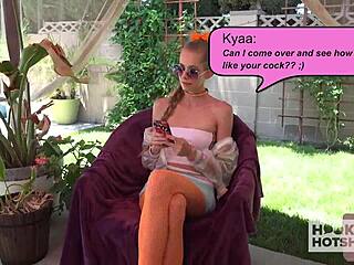 Slender girl meets man online for intense anal encounter