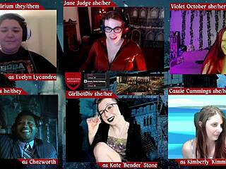 Cassie Cummings and Jane Judge in sexy Monster University D&D session