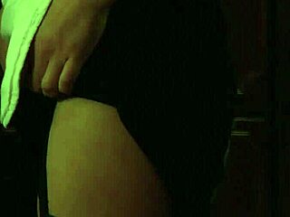 Voyeur Lesbian Maid Masturbates Behind Door