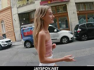 Jays pov - young 18+ skinny teen 18+ tiffany tatum gets creampied