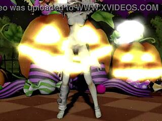 Happy Halloween dance with Ibaraken Kasen?