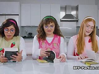 nerdy girlfriends share wild book club foursome
