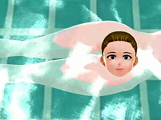 anime woman bathing in public sento