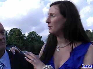 British Milf In Stockings Gets Ass Kissed And Masturbated