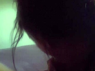 after making love, she gives blowjob and footjob leading to cumshot