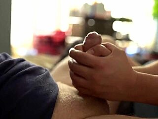 Femdom edging with a denied orgasm and a ruined cumshot