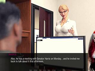 jessica oneils hard news ep 18 with big tits in stockings lingerie