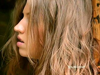 Outdoor Solo Play with Toys Drives Petite Babe to Shaking Climax