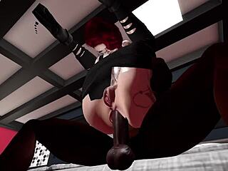 Black man fucks redhead in Second Life, then showers?
