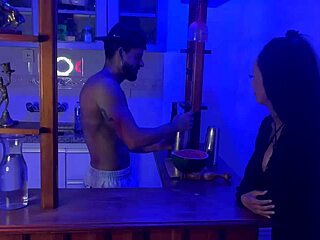 I sucked the bartender Hisak deliciously in the bar.