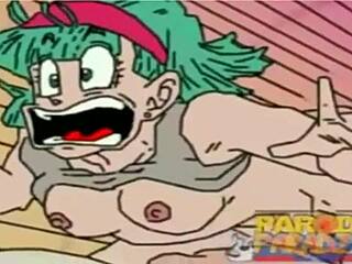 Bulma tribute with a twist of monster sex