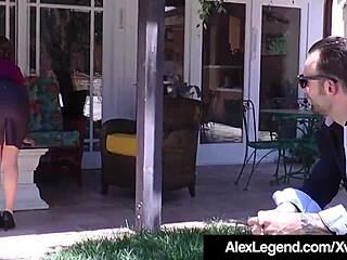 Cock-Hungry Realtor Krissy Lynn Seduces Client Alex Legend Outdoors