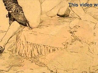 Vintage erotic drawings bring raw heat to life.