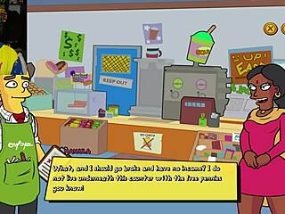 The Simpsons Parody Game in Burns Mansion with Cartoon Characters