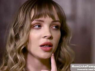 Stepteen Licks Hot Stepmom to Settle Her Debt!