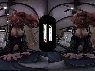 Does Black Widow ride your cock in VRcosplayx?