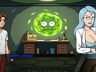 Portal Porn Demoniums Parody Hentai Game Ep 1 Mortys Sister Squirts In Shower