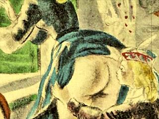 vintage erotic illustrations come alive in retro style