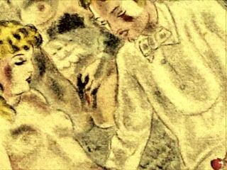 vintage erotic illustrations come alive in retro style