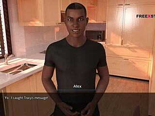 एलेक्स लैंडलेडी की नंगी योग पोज देखकर कड़ा लंड हिलाता है