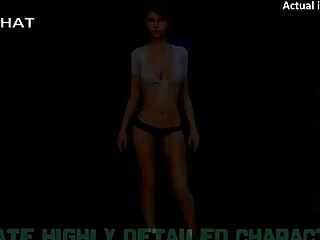 Tracer and other Overwatch heroes in a porn game