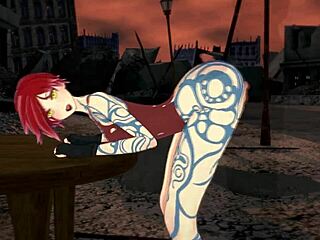 Steamy Doggystyle with Tattooed Lilith in 3D Hentai Action