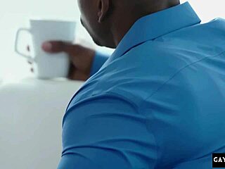 Gay black men having sex with white men in an interracial setting