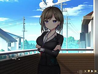 Luna gives blowjob in ghost marriage vn hentai game