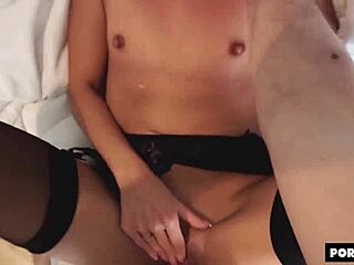 Eveline Dellai, the perfect wife? Amateur couple's passionate missionary sex