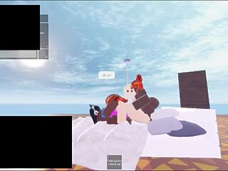 Roblox Slut Spitted by Two Black Futa Monsters?