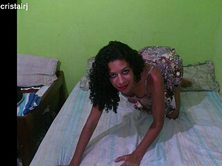 Jade teases husband in lingerie and fishnets - hot!