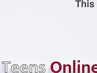 hey, wanna see this collared British 18-year-old banged hard in the kitchen?