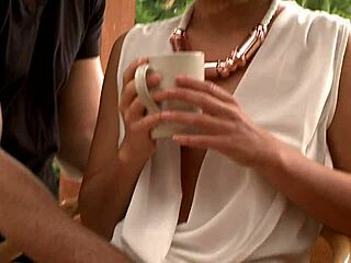 Tina, the hot european girl with brown eyes and small tits