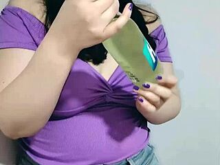 nicole teases with saggy tits