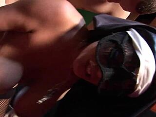 Latex Nun Delivers Blowjob with Cumshot Finish