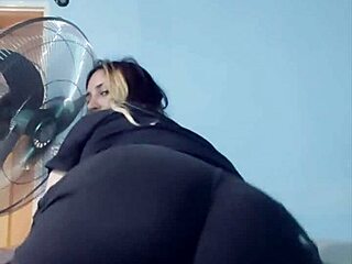 Bbw Teases with Tight Shorts and Bubble Butt