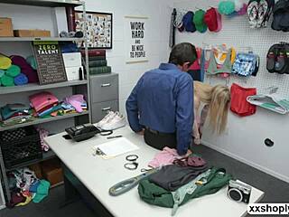 Shoplifter Emma satisfies LP's big cock needs