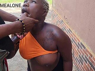 Big ass Nimi gets punished for peeping in public