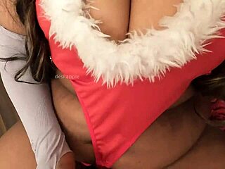 Christmas santa dick sucked by step sister