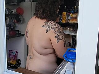 Caught My Busty Brunette Neighbor Naked at Last!